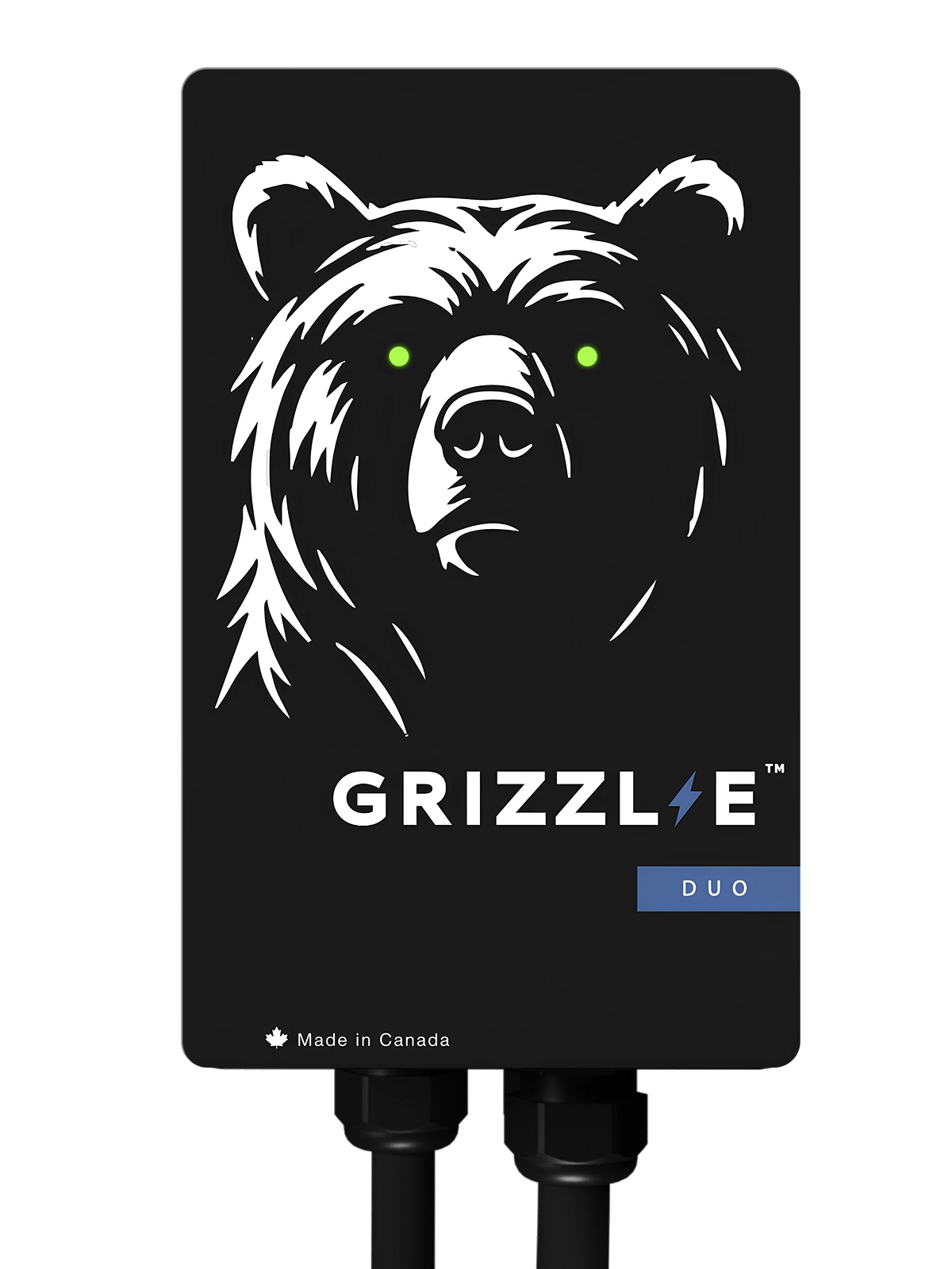 Grizzl-E Duo Connect 40A dual-cable Level 2 EV charger, product photo from United Chargers